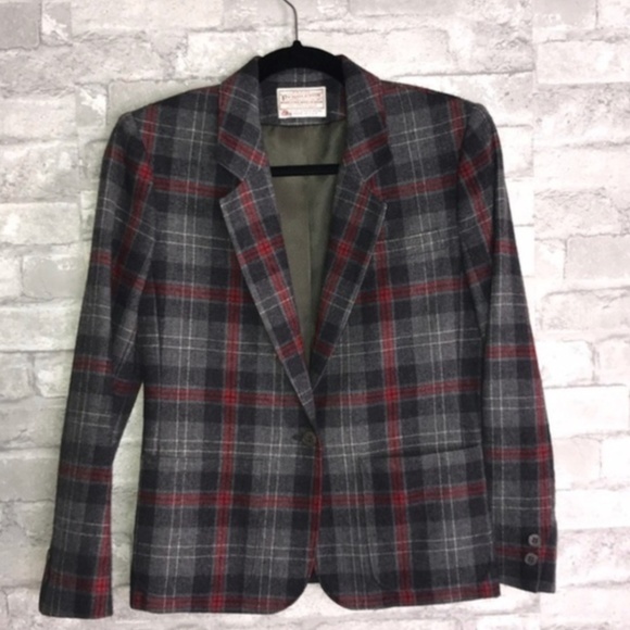 Pendleton Jackets & Blazers - Pendleton Blazer 100% Wool Plaid Made in USA Sz 4